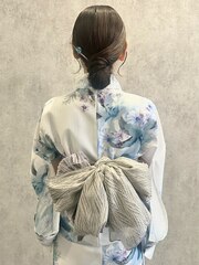 chignon × yukata