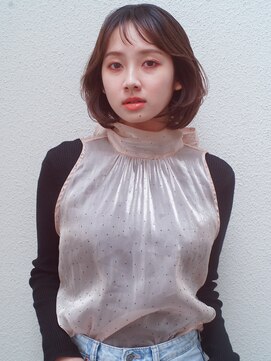 レジュアル(RESSUAL) 切りっぱなしボブエアリーロング美髪ピンクブラウン