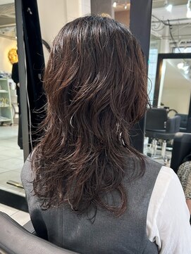アクアオモテサンドウ(ACQUA omotesando) ＊ロングウルフパーマ！レイヤーカットミディアムレイヤーパーマ