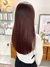 ヘアー アイス カンナ(HAIR ICI Canna) ＊艶髪＊ピンクパープルカラーが大人可愛い艶髪ロングヘア