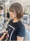 ひし形シルエットの小顔ウルフカット　ウルフ　ネオウルフ