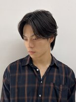 ベリーショート/ダークアッシュ/ニュアンスパーマ/韓国マッシュ