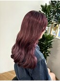 上品ワインレッド/暖色カラー/ダブルカラー/ハイトーン