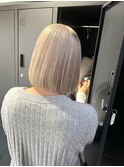 ボブルフ/ネビージュ/小顔/ワンレン/スモーキーアッシュ[渋谷駅]