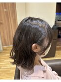 ボブ×ゆるめパーマ