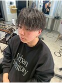 波巻きツイストスパイラルパーマ/フェザーパーマ/眉毛/メンズ