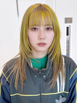 アルバム 銀座(ALBUM GINZA) ロングブリーチおくれ毛顔周りレイヤー_F30563