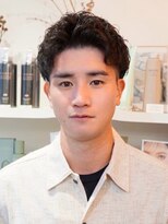 オルセン(OLSEN)&nbsp;ピンパーマショート/刈り上げ/ツーブロ/黒髪/清潔感/リクルート