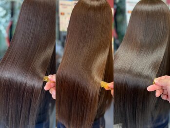 美容室 ケン(KEN)の写真/【M3Dトステア縮毛矯正】で天使の輪が光る圧倒的艶髪へ♪髪質改善M3D×ダメージ修復トステアの神コラボ!