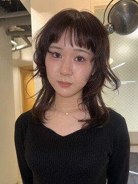 ナヌーク シブヤ(nanuk shibuya) レイヤーカット/ハイレイヤーウルフ/チョコレートブラウン