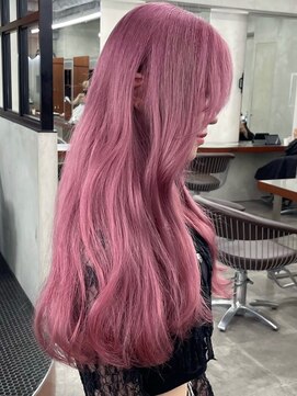 ニコ トウキョウ 渋谷(nico TOKYO) ダブルカラーチェリーレッドラベンダーパープル韓国レイヤーボブ