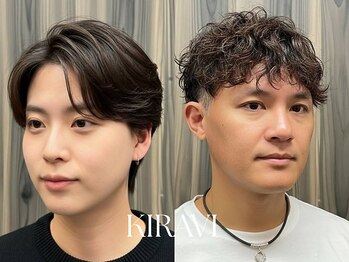 キラヴィ 三宮店(KIRAVI)の写真/メンズパーマで魅せる！ニュアンス・シャドウ・フェザーパーマで差をつける♪ (39文字)
