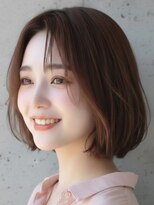 トゥルートラスト 和戸店(True Trust)&nbsp;ナチュラルボブ 顔周りカット ダークブラウン ココアブラウン