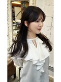 ナチュラル小顔前髪あり後れ毛サイドバング結べるボブくびれヘア