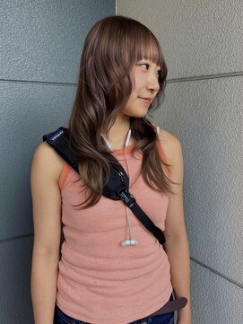 ヘアーアイストゥーレ(HAIR ICI TRE) 秋カラーマロンベージュハッシュブリーチ　モカブラウン　ロング
