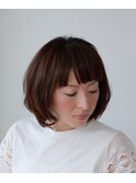 大人やわらかボブ