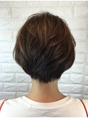 ショートスタイルもラウンドCカーブカットでキレイに