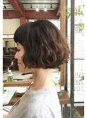 安田成美風！大人可愛いボブウェーブ【Ruufus 恵比寿渋谷】