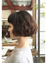 ルーファス 恵比寿 渋谷(Ruufus)&nbsp;安田成美風！大人可愛いボブウェーブ【Ruufus 恵比寿渋谷】