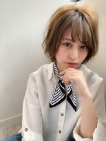 マリアバイアフロート(Maria by AFLOAT)&nbsp;束感カールの丸みショートひし形ヘルシーレイヤーイルミナカラー