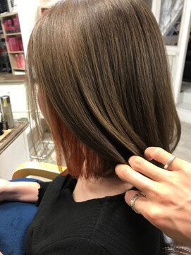 フロート 小阪店(float) インナー オレンジブラウン＿大人かわいい,結婚式,前下がり