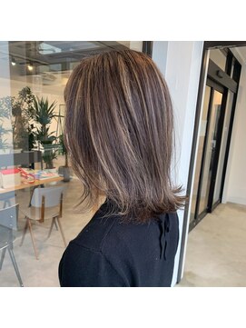 ナンバー(number+) 20代30代40代大人可愛いミルクティーベージュハイライト