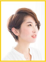 ヘアー リラックス 風香(HAIR RELAX) 30代40代大人かわいい小顔ワンサイドショートボブ大きめパーマ