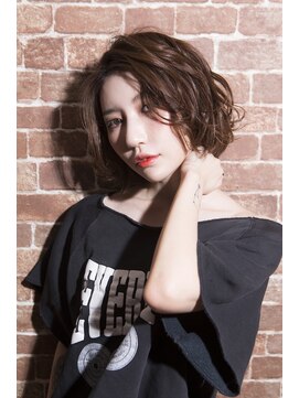 ミエル ヘア 新宿(miel hair) 〈mielhair新宿〉艶髪　ナチュラルボブ　TOKIO