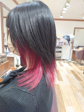 美容室 プラセル(Plaser) インナーカラー+イルミナカラー