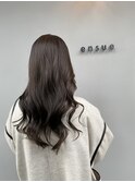 艶感髪質改善カラー大人可愛いミルクティーベージュ20代30代中島