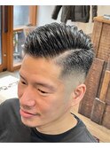 サイドパートスキンフェード