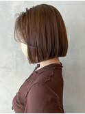 ブラウンパツボブ_大人ガーリーチョコレートプリカール_ba412361