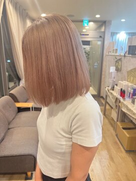 イースタイル 志都呂店(e-style com’s hair) コットンピンク#恒吉#ホワイトピンク#ハイトーンカラー#20代