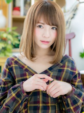 カバーヘア ブリス 戸田公園西口店(COVER HAIR bliss) 内巻きワンカール外国人風インナーカラーh2戸田公園20代30代40代