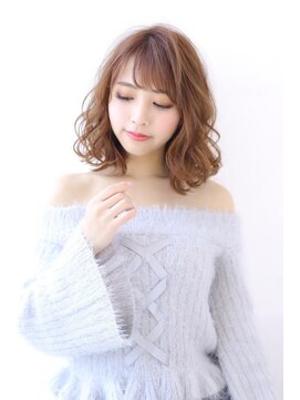 オーロ 西大寺店(ORO) ゆるふわミックスのブラウンベージュ