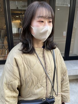 コフィー バイ メルト 吉祥寺(cofy by melt) 【松本咲花】シースルーバング小顔くびれヘアアッシュグレージュ