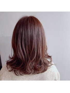 リッカ ギンザ バイ バッカ(Licca GINZA by bacca) コーラルピンクカラー/ミディアムパーマ