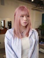 ヨー(Yoh-)&nbsp;【ピンクベージュ/阿部達哉】ブリーチ/ダブルカラー/ハイトーン