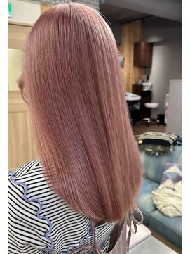 リノショアーズ 元町店(RINOSHORES) 透明感カラー★ダブルカラーブリーチピンクカラー