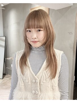 ローレン(LOREN) 黒髪/ボブルフ/ネビージュ/小顔/ワンレン/栄/髪質改善/前髪