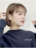 耳掛けミニボブストンボブ◎ストレートボブワイドバング