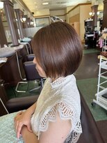 シャンプー ボーイ 宮崎柳丸店(SHAMPOO BOY) オリーブベージュ【カラー/ショートボブ】