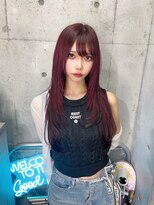 アールイーバイインク 渋谷(Re. by INK.)&nbsp;ピンクブラウンカラー×エクステ