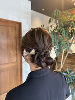 アンディ ニジュウサンド クリエイション(and D 23℃ creation)&nbsp;ヘアアレンジ/浴衣ヘア/ゆるっとシニヨン