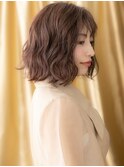 □ショコラアッシュ波巻き大人ボブパーマ403★大宮20代30代