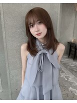 ロンドリゼル 札幌(Lond RiseL) オリーブグレー/韓国レイヤーカット/マロンベージュ/黒髪/小顔