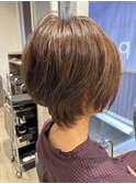 ショートボブ＃30代40代50代＃白髪カラー＃白髪ぼかし