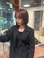 ヘアーアンドメイク ビス(HAIR&MAKE bis)&nbsp;ワンカラーでほんのりオレンジブラウン