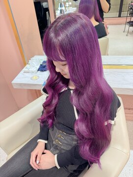 パープルカラー/ピンクパープル/ラベンダー/ブリーチカラー