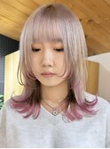ココアベージュ/オリーブグレー/小顔/黒髪/クラゲヘアー/原宿